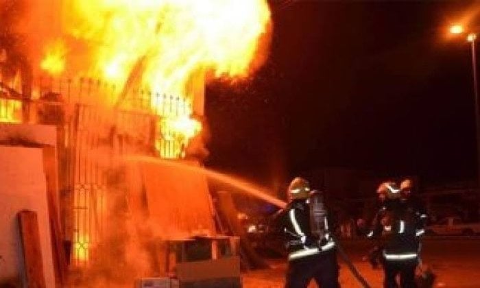 عاجل إنفجار السبب في الحريق الضخم بالمعامل المركزية لوزارة الصحة 2 حريق المعامل المركزية