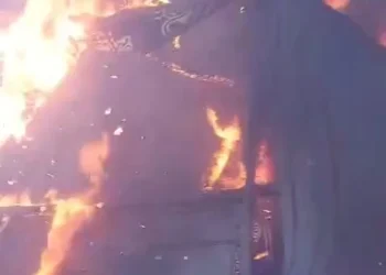 الحريق الذي إلتهم مائدة إفطار جماعي