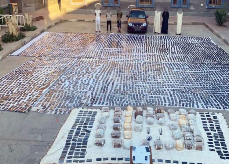 حشيش بقيمة 300 مليون جنيه الداخلية تطيح بأخطر عصابة مخدرات في جنوب سيناء 1 مخدرات