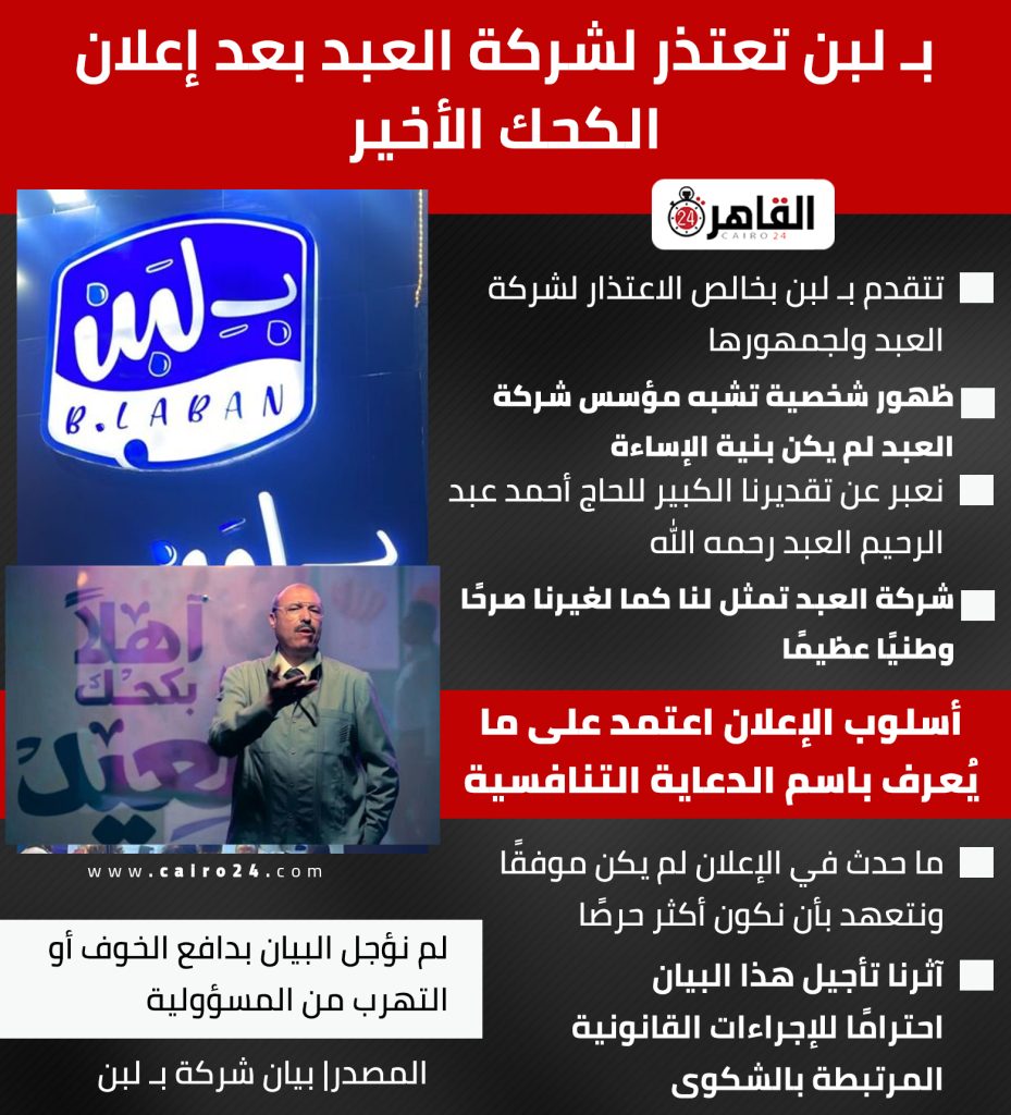 شركة بلبن تقدم اعتذار خاص لسلسلة محلات العبد مفاجأة في صراع الكحك 3 شركة بلبن تعتذر لـ العبد
