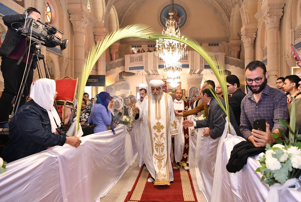 بالصور 3 رسائل من البابا تواضروس الثاني في قداس أحد الشعانين بالإسكندرية 2 البابا تواضروس الثاني