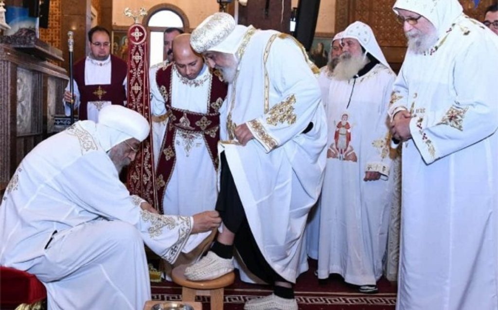 عظة البابا تواضروس خلال صلاة قداس خميس العهد اتضاع المسيح بغسل أرجل تلاميذه 4 البابا تواضروس