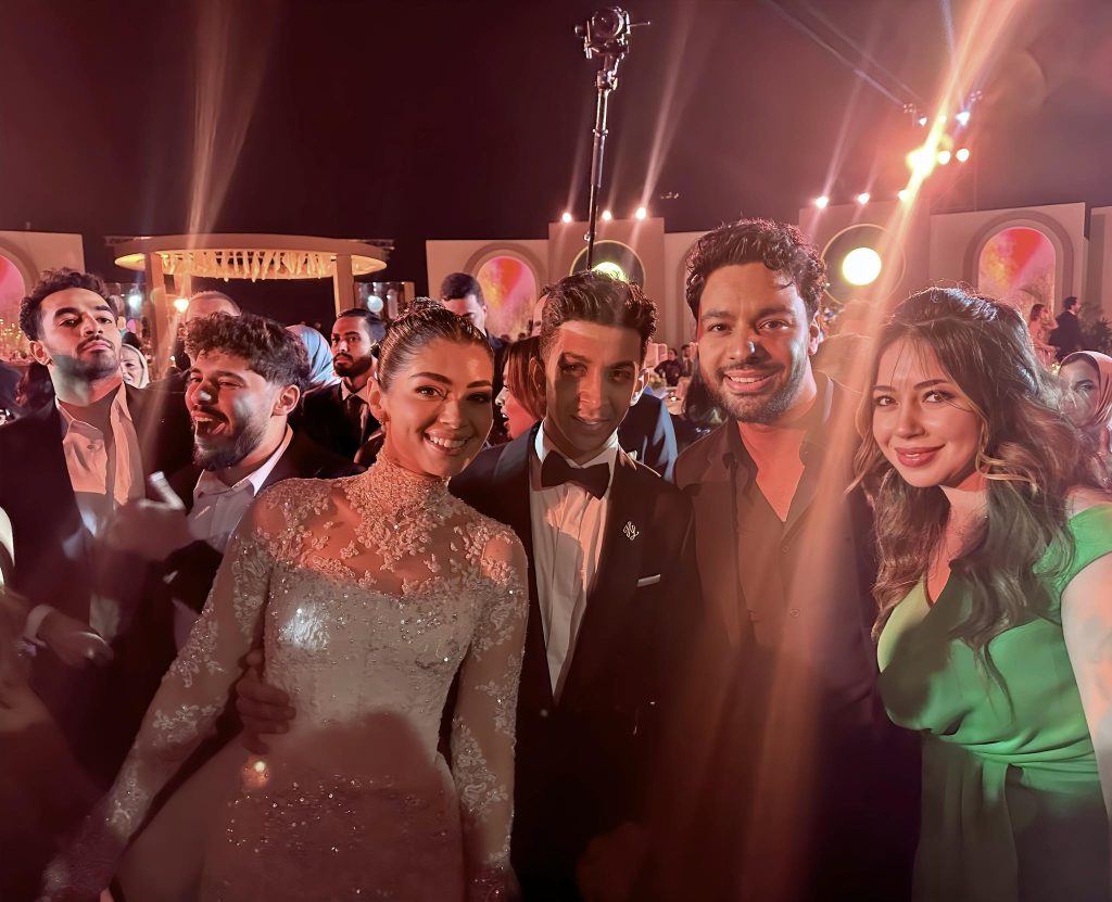 بالصور حفل زفاف ليلى زاهر وهشام جمال وسط أجواء ساحرة تحمل طابع الحضارة الفرعونية 3 ليلى زاهر وهشام جمال
