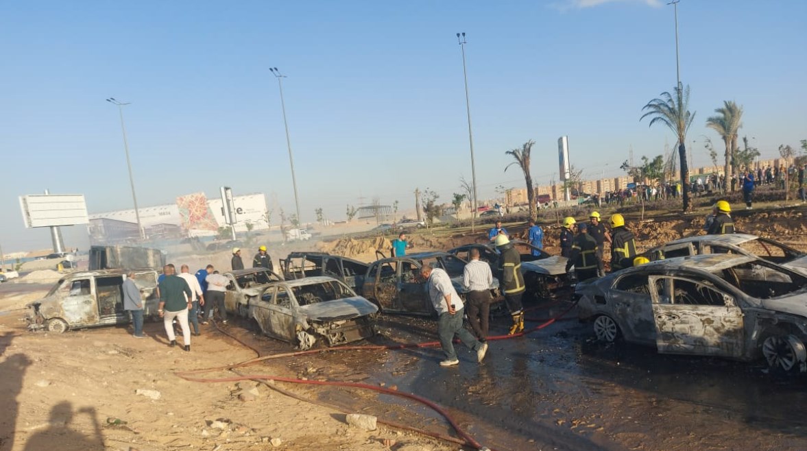ننشر الأسماء الكاملة للمصابون في حادث انفجار خط غاز بـ 6 أكتوبر وعدد المتوفيين 3 حادث أكتوبر