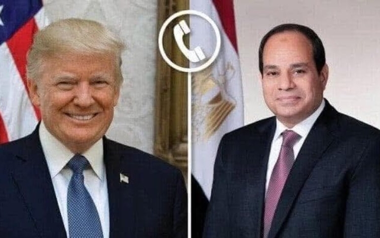 الرئيس السيسي يتلقى إتصال هاتفي من ترامب والمتحدث الرسمي يكشف السبب والتفاصيل 1 السيسي وترامب