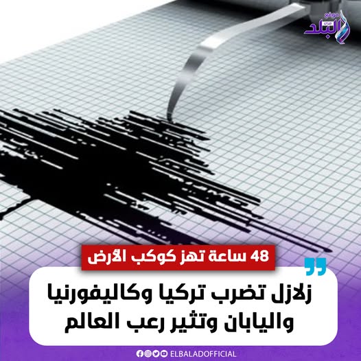زلازل تثير رعب العالم تضرب تركيا وكاليفورنيا واليابان 48 ساعة تهز كوكب الأرض 2 زلازل