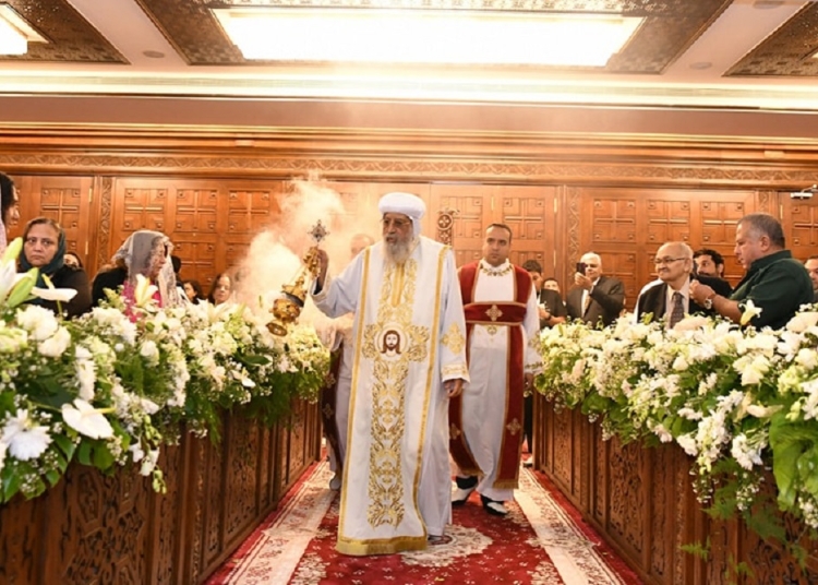 بالصور البابا تواضروس الثاني بكنيسة العذراء بأرض الجولف بمناسبة اليوبيل الذهبي في الذكرى الخمسين لتأسيسها 1 البابا تواضروس الثاني