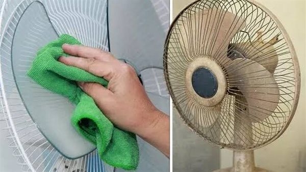 تنظيف المروحة بسهولة دون فكها خطوات ذكية لراحة صيفية 1 تنظيف المروحة