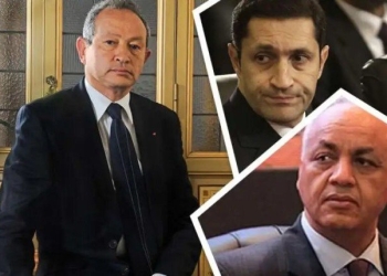 علاء مبارك ومصطفي بكري