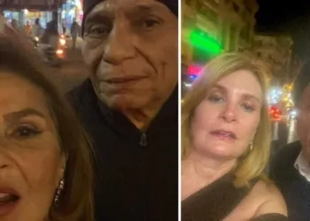الميديا جننت الناس يسرا تخرج عن صمتها بعد إنتشار صورة لها مع عادل إمام 12 يسرا وعادل إمام