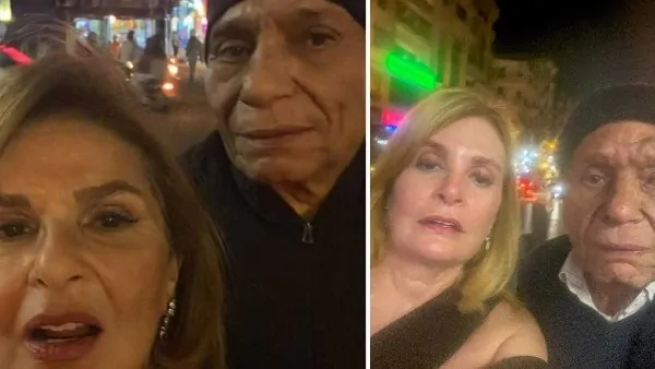 الميديا جننت الناس يسرا تخرج عن صمتها بعد إنتشار صورة لها مع عادل إمام 1 يسرا وعادل إمام