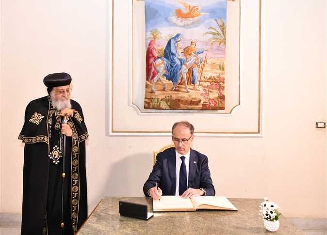 البابا تواضروس خلال لقاءه مع رئيس وزراء صربيا الأراضي المسيحية المقدسة توجد في فلسطين ومصر 1 لقاء البابا تواضروس الثاني برئيس وزراء صربيا