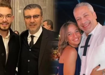 طلاق ابن الليثي من ابنة تامر أمين
