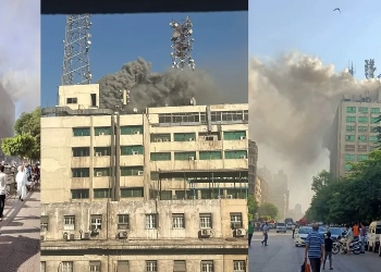 حريق سنترال رمسيس