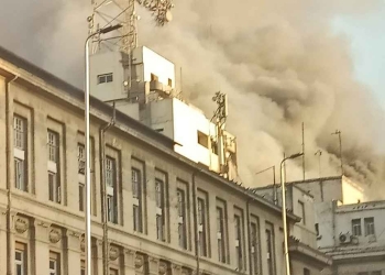 حريق سنترال رمسيس