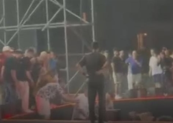 حريق حفل الفنان محمد رمضان