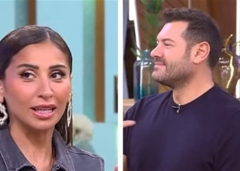 بالفيديو على الهواء عمرو يوسف لـ دينا الشربيني عيب كده إحنا في برنامج 7 عمرو يوسف ودينا الشربيني