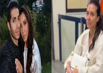 زوجة مينا مسعود تظهر على كرسي متحرك