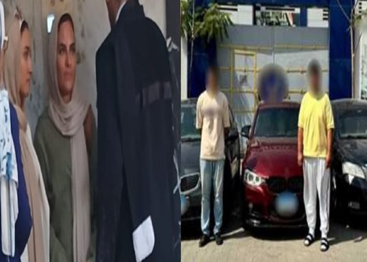 مفاجأة تقلب موازين قضية مطاردة فتيات طريق الواحات تفاصيل تصالح أسرة الفتاتين مع المتهمين 1 قضية مطاردة فتيات طريق الواحات
