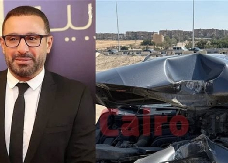 بالصور نجاة الفنان أحمد السقا من الموت المحقق تهشم سيارته وكدمات متفرقة 1 نجاة الفنان أحمد السقا من الموت