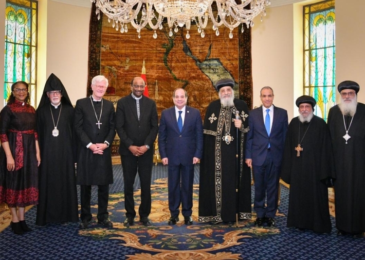 بالصور الرئيس السيسي يستقبل البابا تواضروس الثاني ووفد مجلس الكنائس العالمي 1 وفد مجلس الكنائس العالمي
