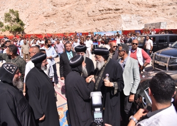 زيارة البابا تواضروس الثاني لدير مارمينا المعلق