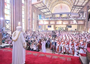 أُنشئت بأمرٍ ملكي البابا تواضروس يُدشّن كنيسة بنيت قبل أكثر من 80 عامًا في عهد الملك فاروق 8 البابا تواضروس