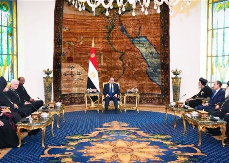 الرئيس السيسي يلتقي وفد مجلس الكنائس العالمي ومتحدث الكنيسة يكشف التفاصيل 1 لقاء السيسي مع مجلس الكنائس العالمي