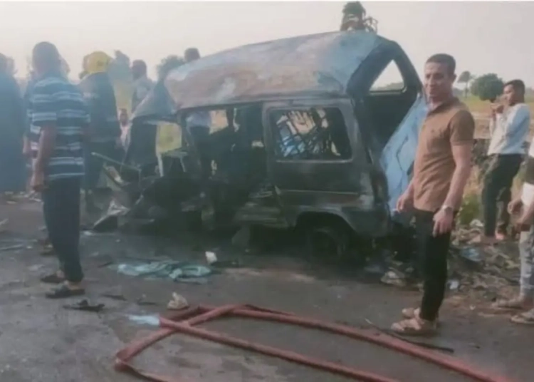 مأساة طريق القناطر مصرع شخصين وإصابة 4 أطفال في واقعة تصادم مروع 1 مأساة طريق القناطر