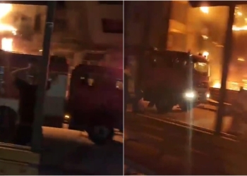 حريق مول بالعبور