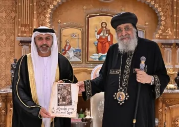 البابا تواضروس وسفير الإمارات