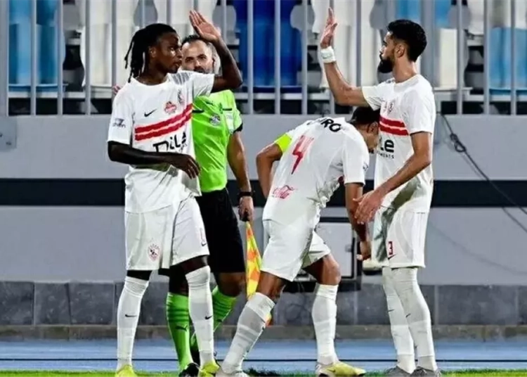 الزمالك يتربع على عرش الكونفدرالية بعد حسم ديربي القناة المثير أمام المصري 1 لاعبي الزمالك