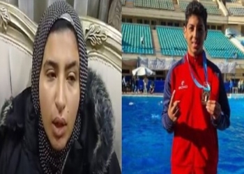 والدة السباح يوسف محمد
