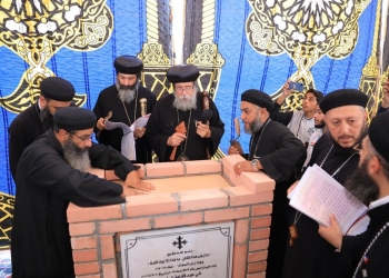 حجر أساس كنيسة الفرسان الثلاثة