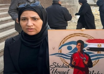 والدة الطفل الغريق يوسف محمد