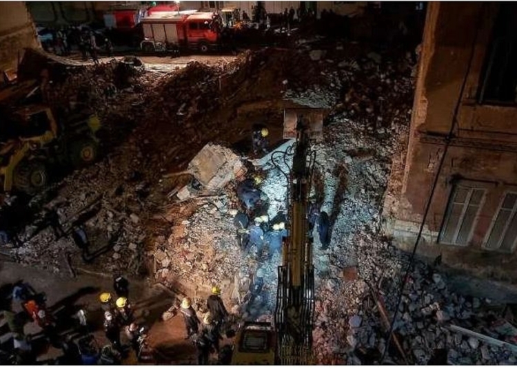 البترول تكشف تفاصيل المعاينة الأولية لانهيار عقار إمبابة بسبب انفجار الغاز 1 انهيار عقار