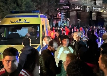 حريق مستشفى الموظفين في إمبابة