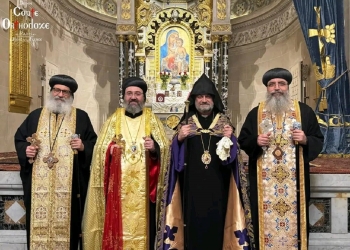 صلاة غروب مشتركة في فرنسا تجمع الكنائس الأرثوذكسية الشرقية
