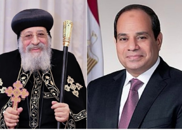 البابا تواضروس الثاني يشكر الرئيس السيسي على لفتته الكريمة بعد إجراء العملية الجراحية 1 البابا تواضروس و الرئيس السيسي
