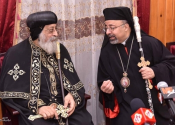 الأنبا إبراهيم إسحق والبابا تواضروس