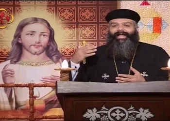 القس جورجيوس كاهن كنيسة مار جرجس بمدينة العاشر يوضح رموز المعمودية في العهد القديم 12 القس جورجيوس القمص فيلبس