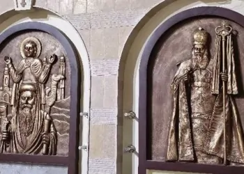 جدارية داخل طاحونة البابا كيرلس السادس