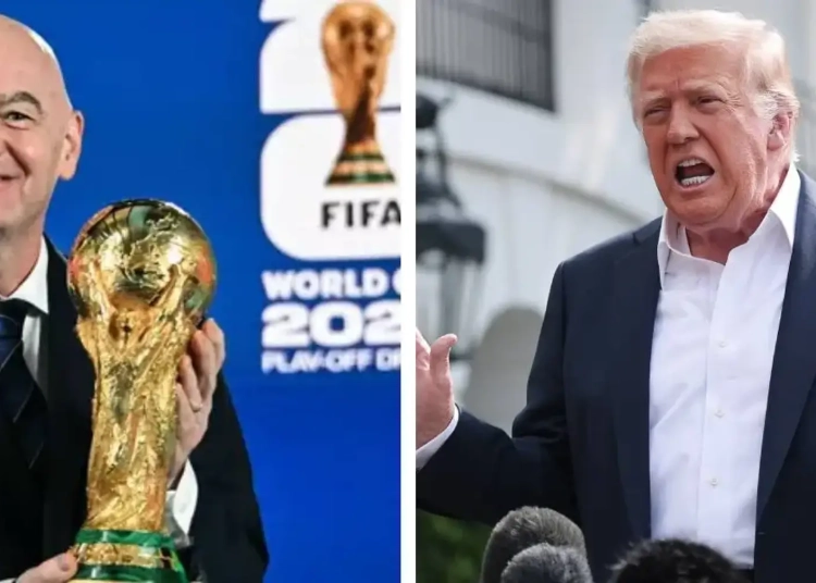 بعد قرار ترامب المفاجئ وانسحاب إيران هل يتغير منافسو مصر في مونديال 2026 1 ترامب ورئيس الفيفا