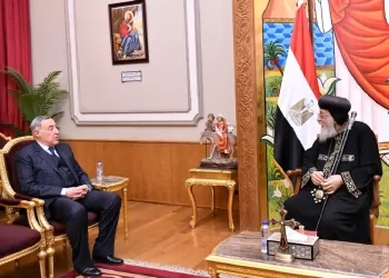 لقاء البابا تواضروس الثاني برئيس المحكمة الدستورية