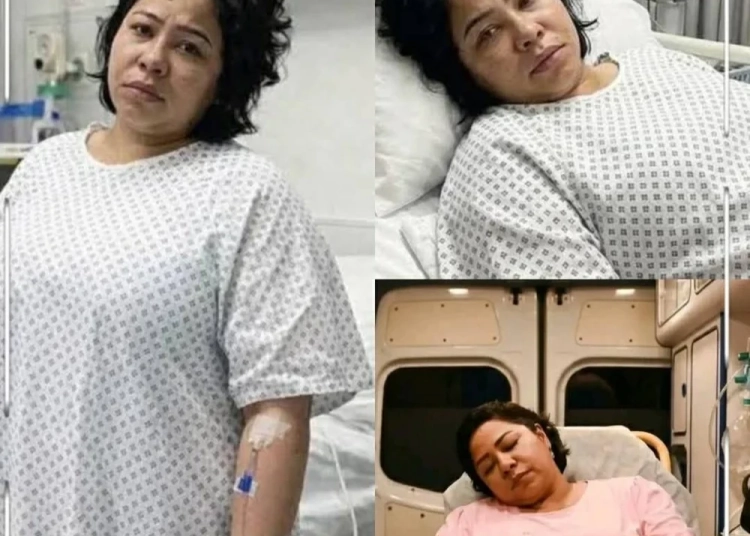 شيرين عبد الوهاب على سرير المرض عقب نقلها المستشفى بشكل عاجل 1 شيرين عبد الوهاب على سرير المرض