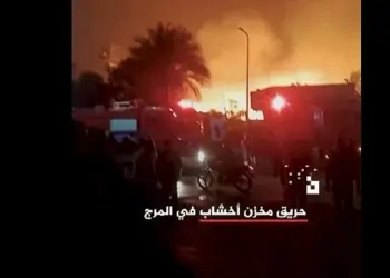حريق مصنع أخشاب بمؤسسة الزكاة