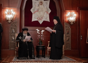 كلمة ترحيب من قداسة البطريرك المسكوني بالبابا تواضروس الثاني والوفد المرافق 10 البابا تواضروس الثاني يزور مقر كرسي القسطنطينية