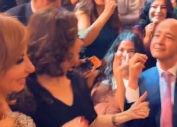لقاء بين عمرو أديب ولميس الحديدي
