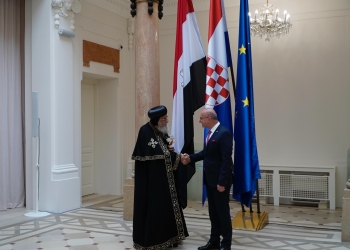 وزير خارجية كرواتيا يستقبل البابا تواضروس الثاني