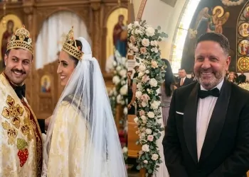 نجوم الفن يشعلون حفل زفاف نجل الفنان إدوارد باحتفال أسطوري بحديقة الفندق 8 حفل زفاف نجل الفنان إدوارد